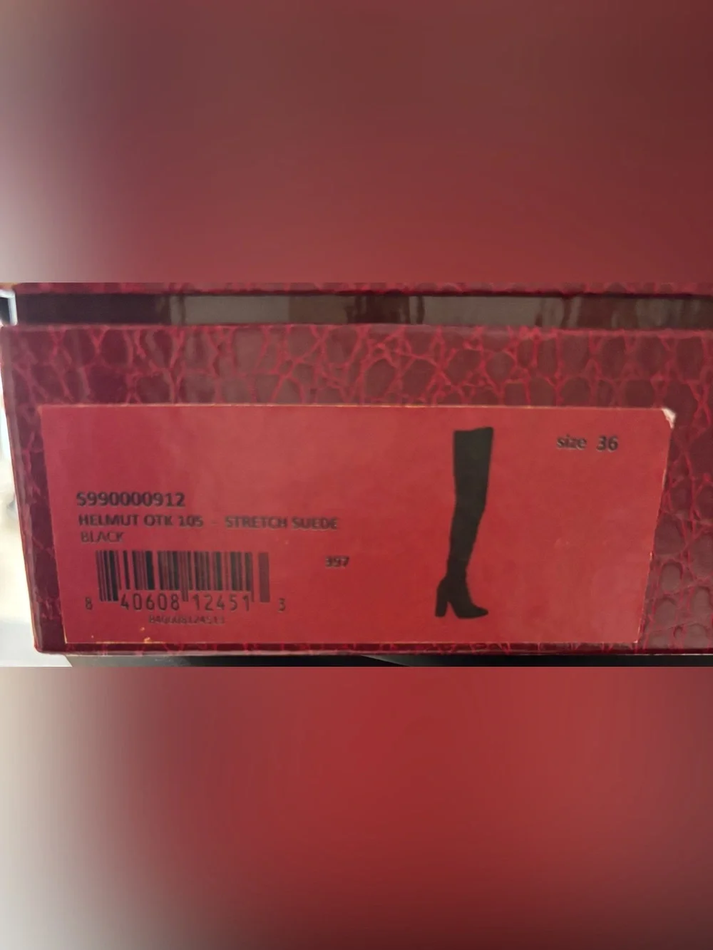 Tamara Mellon Helmut Thigh High Suede Boots Womens Size 36 Block Heel - NWT